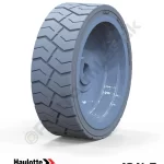 Haulotte 12.5x4.25 İz Bırakmayan Gri Kauçuk Makaslı Platform Tekerleği