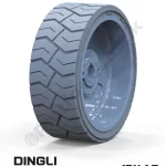 Dingli 12x4.5 İz Bırakmayan Gri Kauçuk Makaslı Platform Tekerleği