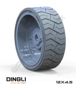 Dingli 12x4.5 İz Bırakmayan Gri Kauçuk Makaslı Platform Tekerleği