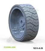Zoomlion 12x4.5 İz Bırakmayan Gri Kauçuk Makaslı Platform Tekerleği