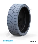 Sinoboom 15x5 İz Bırakmayan Gri Kauçuk Makaslı Platform Tekerleği