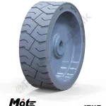 Mote Lift 15x5 İz Bırakmayan Gri Kauçuk Makaslı Platform Tekerleği