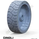 Dingli 15x5 İz Bırakmayan Gri Kauçuk Makaslı Platform Tekerleği