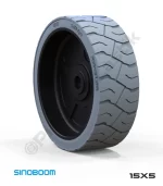 Sinoboom 15x5 İz Bırakmayan Gri Kauçuk Makaslı Platform Tekerleği