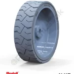 Mantall 16x5 İz Bırakmayan Gri Kauçuk Makaslı Platform Tekerleği