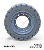 Haulotte 23x10-12 İz Bırakmayan Gri Kauçuk Eklemli Platform Tekerleği Arka