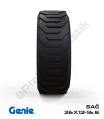 Haulotte 26x12-16.5 Siyah PU Köpük Jel Dolgu Makaslı Platform Tekerleği Sağ