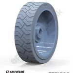 Snorkel 323x100 İz Bırakmayan Gri Kauçuk Makaslı Platform Tekerleği