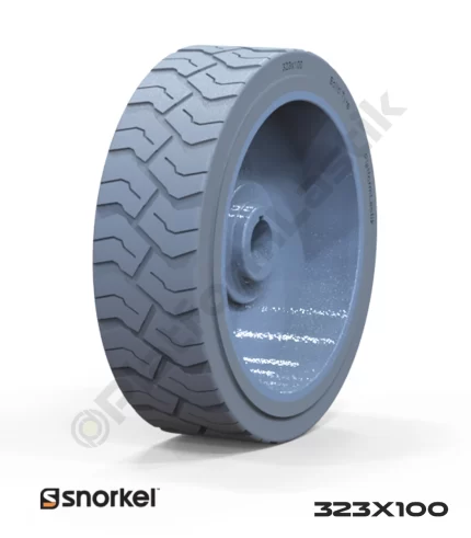 Snorkel 323x100 İz Bırakmayan Gri Kauçuk Makaslı Platform Tekerleği