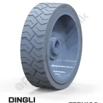 Dingli 323x100 İz Bırakmayan Gri Kauçuk Makaslı Platform Tekerleği