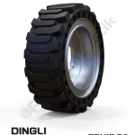 33x12-20 Siyah Kauçuk Makaslı Platform Tekerleği