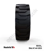 Haulotte 36x14-20 Siyah Kauçuk Eklemli Platform Tekerleği Sol