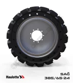 Haulotte 385/65-24 Siyah Kauçuk Eklemli Platform Tekerleği Rtj Pro Sağ