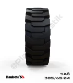 Haulotte 385/65-24 Siyah Kauçuk Eklemli Platform Tekerleği Pro Sağ