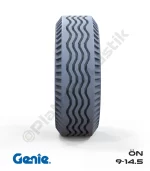 Genie 9-14.5 İz Bırakmayan Gri PU Köpük Jel Dolgu Eklemli Platform Tekerleği Ön