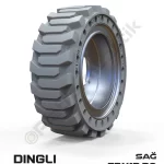 Dingli 33x12-20 İz Bırakmayan Beyaz Kauçuk Makaslı Platform Tekerleği Sağ