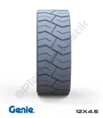 Genie 12x4.5 İz Bırakmayan Gri Kauçuk Makaslı Platform Tekerleği