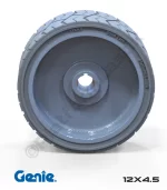 Genie 12x4.5 İz Bırakmayan Gri Kauçuk Makaslı Platform Tekerleği