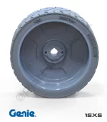 Genie 15x5 İz Bırakmayan Gri Kauçuk Makaslı Platform Tekerleği