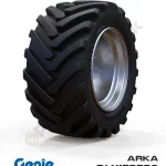 Genie 26x12D380 Siyah PU Köpük Jel Dolgu Makaslı Platform Tekerleği Arka