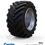 Genie 26x12D380 Siyah PU Köpük Jel Dolgu Makaslı Platform Tekerleği Ön