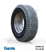 Genie 9-14.5 İz Bırakmayan Gri PU Köpük Jel Dolgu Eklemli Platform Tekerleği Arka