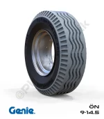 Genie 9-14.5 İz Bırakmayan Gri PU Köpük Jel Dolgu Eklemli Platform Tekerleği Ön