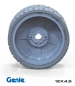 Genie 12x4.5 İz Bırakmayan Gri Kauçuk Makaslı Platform Tekerleği