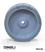 Dingli 15x5 İz Bırakmayan Gri Kauçuk Makaslı Platform Tekerleği