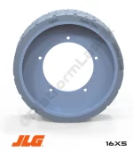 JLG 3246ES 16x5 İz Bırakmayan Gri Kauçuk Makaslı Platform Tekerleği
