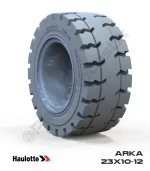 Haulotte 23x10-12 İz Bırakmayan Gri Kauçuk Eklemli Platform Tekerleği Arka