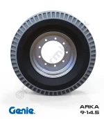 Genie 9-14.5 İz Bırakmayan Gri PU Köpük Jel Dolgu Eklemli Platform Tekerleği Arka