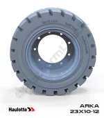 Haulotte 23x10-12 İz Bırakmayan Gri Kauçuk Eklemli Platform Tekerleği Arka