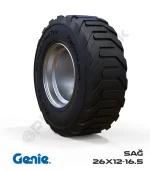 Haulotte 26x12-16.5 Siyah PU Köpük Jel Dolgu Makaslı Platform Tekerleği Sağ