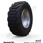 Haulotte 385/65-22.5 Siyah PU Köpük Jel Dolgu Eklemli Platform Tekerleği Sağ