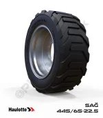 Haulotte 445/65-22.5 Siyah PU Köpük Jel Dolgu Teleskopik Platform Tekerleği Sağ