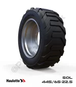 Haulotte 445/65-22.5 Siyah PU Köpük Jel Dolgu Teleskopik Platform Tekerleği Sol