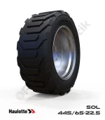 Haulotte 445/65-22.5 Siyah PU Köpük Jel Dolgu Teleskopik Platform Tekerleği Sol