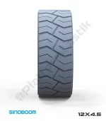 Sinoboom 12x4.5 İz Bırakmayan Gri Kauçuk Makaslı Platform Tekerleği