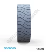 Sinoboom 15x5 İz Bırakmayan Gri Kauçuk Makaslı Platform Tekerleği