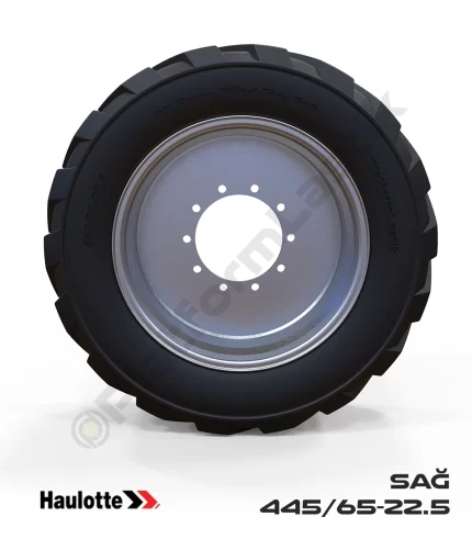 Haulotte 445/65-22.5 Siyah PU Köpük Jel Dolgu Teleskopik Platform Tekerleği Sağ