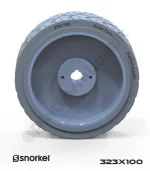 Snorkel 323x100 İz Bırakmayan Gri Kauçuk Makaslı Platform Tekerleği