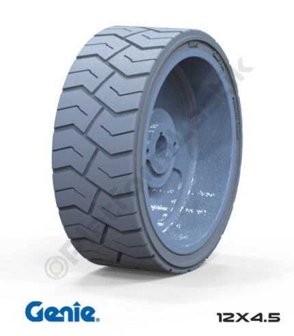 Genie 12x4.5 İz Bırakmayan Gri Kauçuk Makaslı Platform Tekerlekleri Tekerleği