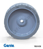 Genie 15x5 İz Bırakmayan Gri Kauçuk Makaslı Platform Tekerlekleri Tekerleği