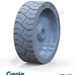 Genie 15x5 İz Bırakmayan Gri Kauçuk Makaslı Platform Tekerlekleri Tekerleği