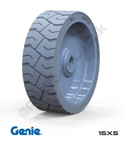 Genie 15x5 İz Bırakmayan Gri Kauçuk Makaslı Platform Tekerlekleri Tekerleği