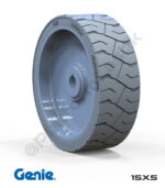 Genie 15x5 İz Bırakmayan Gri Kauçuk Makaslı Platform Tekerlekleri Tekerleği