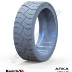 Haulotte 15x5 İz Bırakmayan Gri Kauçuk Makaslı Platform Tekerlekleri Tekerleği Arka