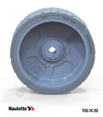 Haulotte 15x5 İz Bırakmayan Gri Kauçuk Makaslı Platform Tekerlekleri Tekerleği