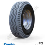 Genie 9-14.5 İz Bırakmayan Gri PU Köpük Jel Dolgu Eklemli Platform Tekerlekleri Tekerleği Ön